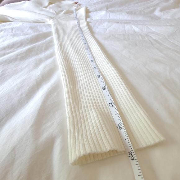 NWT Sezane Maha Blouse Wool Knit Lace Jumper, M Ecru 🕊️ - Picture 8 of 10